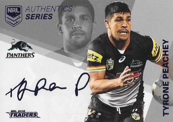 2018 ESP Traders - Authentic Series Navy #ASN 11 Tyrone Peachey Front
